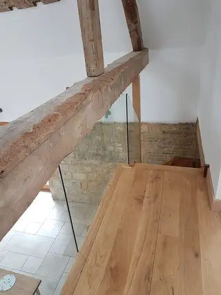 Barn Conversion, Badsey — completed open-plan living space interior