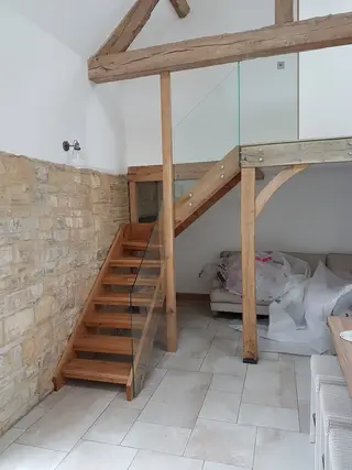 Barn Conversion, Badsey — completed interior detail, April 2018