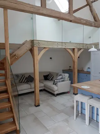 Barn Conversion, Badsey — finished interior room and fit-out