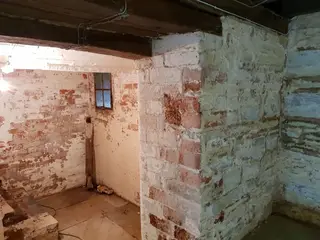 Basement Conversion, Church Lench — structural steel installation in basement