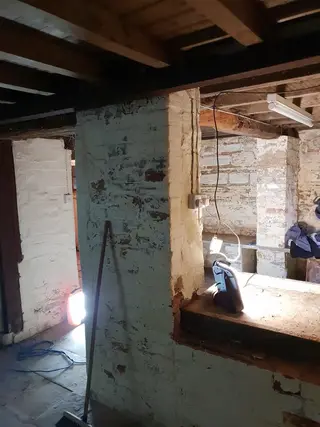 Basement Conversion, Church Lench — basement structural works in progress