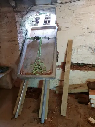 Basement Conversion, Church Lench — cementitious tanking slurry applied