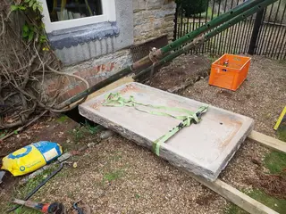 Basement Conversion, Church Lench — basement conversion works underway