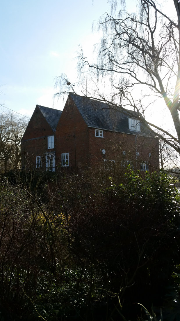 Chadbury Mill, Evesham — mill building before refurbishment, February 2015