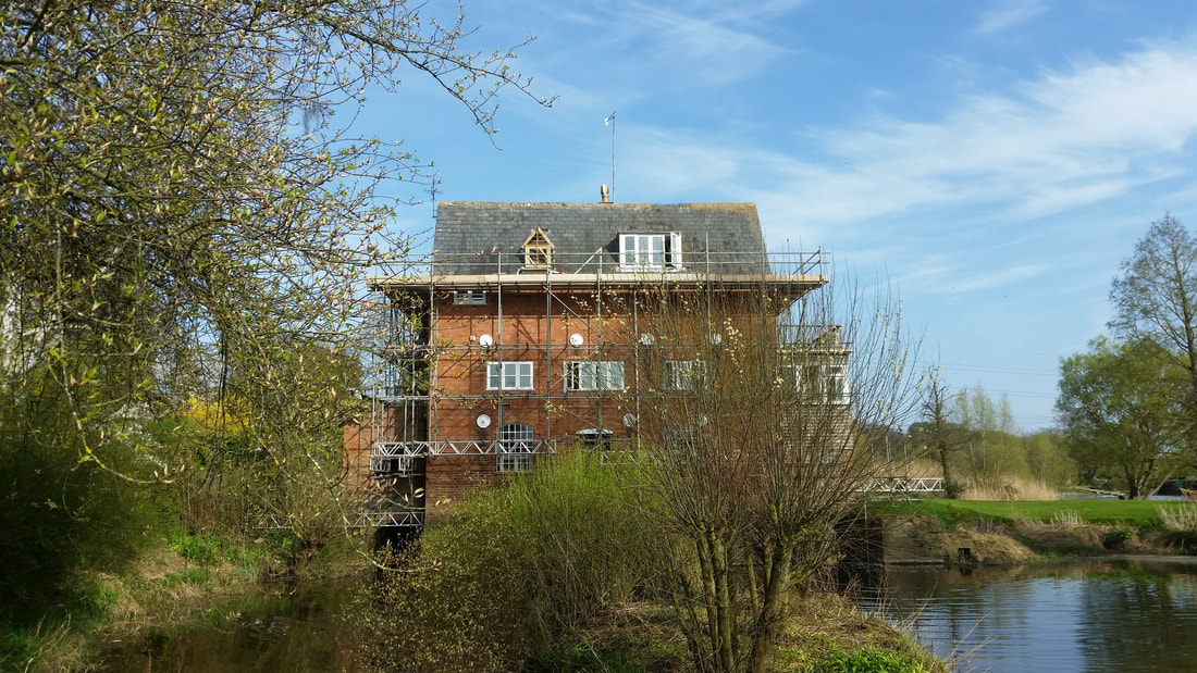 Chadbury Mill, Evesham — roof replacement and structural works, April 2015