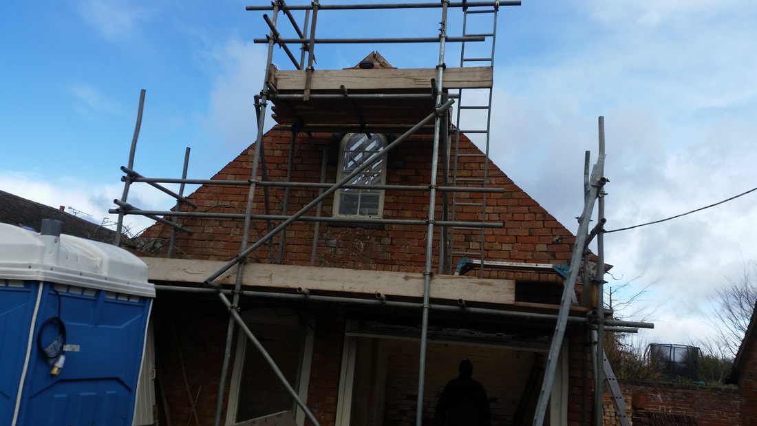 Coach-House, Church Lench — new steelwork frame and structural works