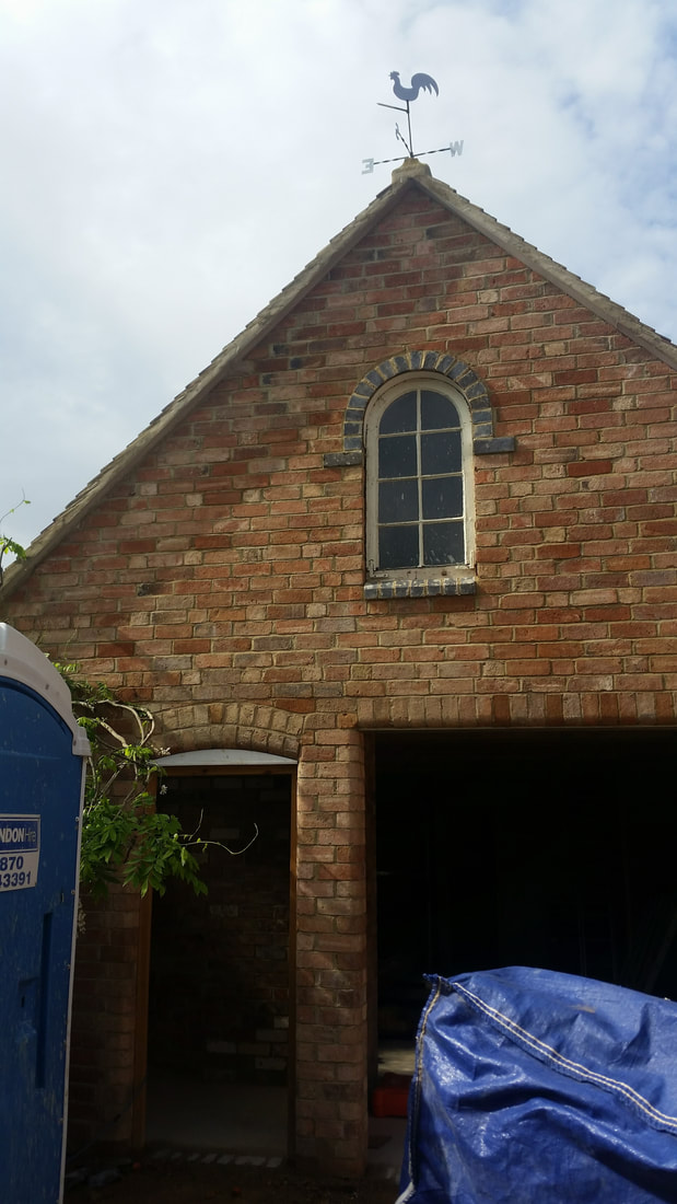Coach-House, Church Lench — exterior re-cladding and roof works in progress
