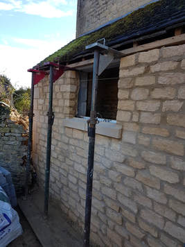 New Walls to Existing Building at Blockley