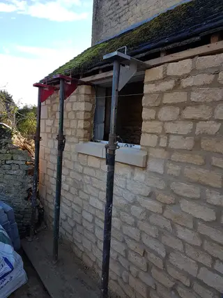 New Walls at Blockley — masonry construction and wall detail