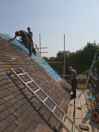 Professional Roof Work — completed roof repair, May 2018