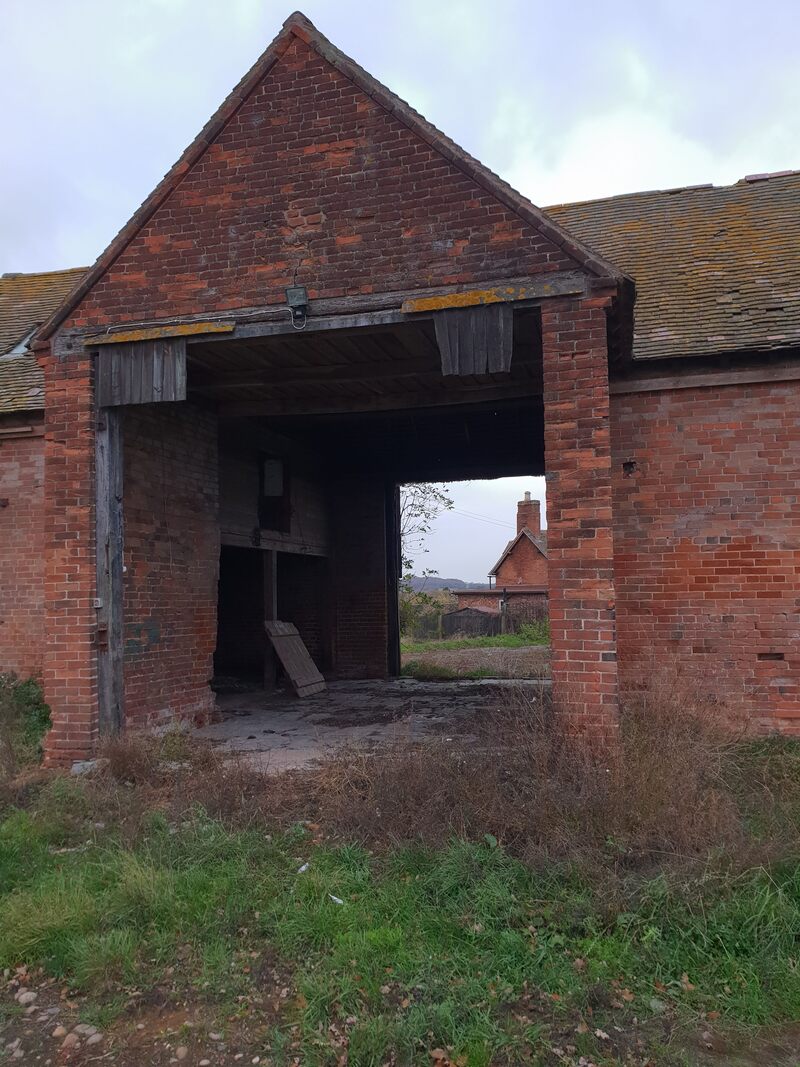 Salford Priors Barn Conversion — existing barn structure before conversion