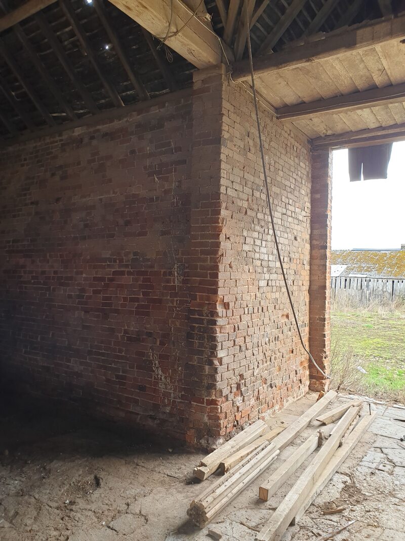Salford Priors Barn Conversion — construction works, February 2019