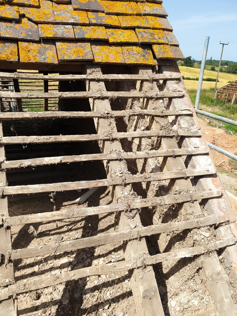 Salford Priors Barn Conversion — conversion works underway, June 2019