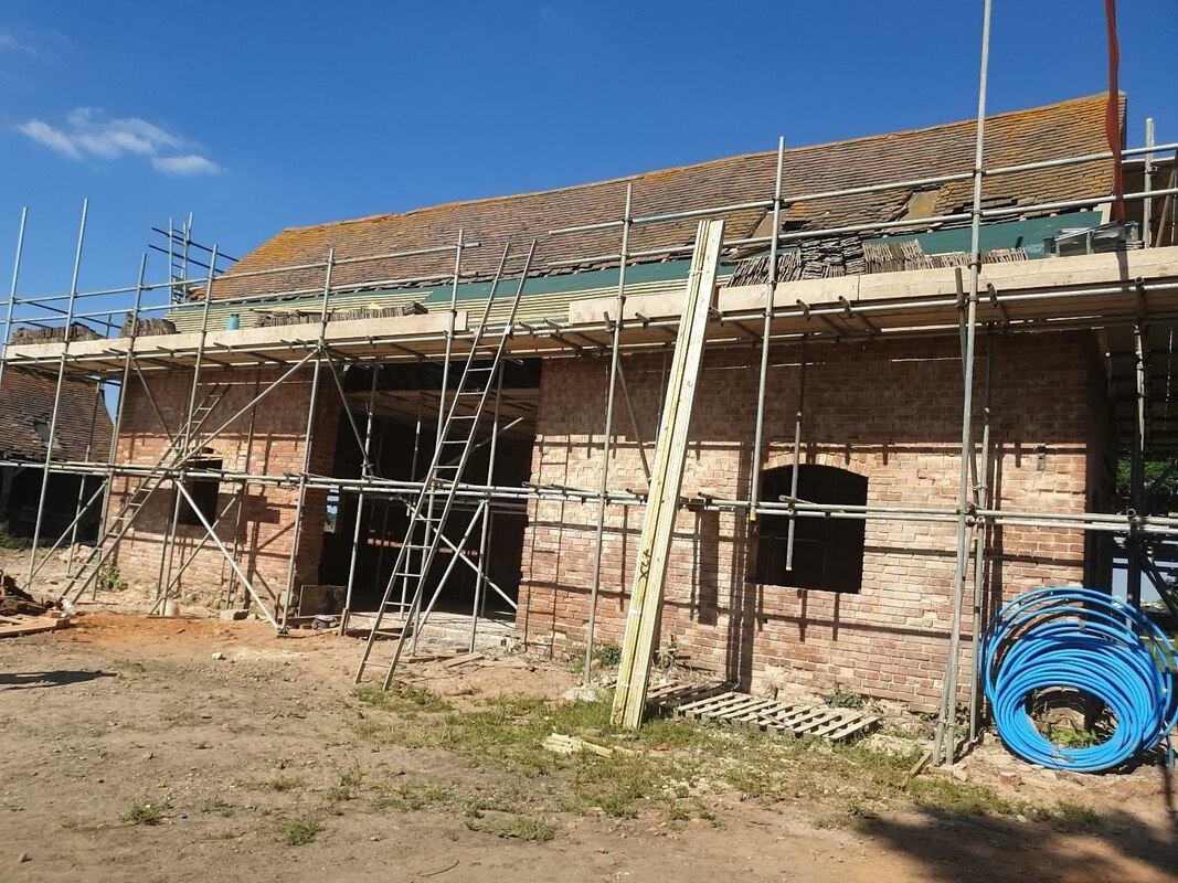 Salford Priors Barn Conversion — interior fit-out works, July 2019