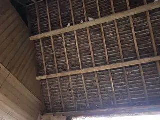 Salford Priors Barn Conversion — barn exterior walls before conversion