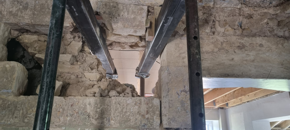 The Firs, Chipping Campden — Cotswold stone construction works, July 2022