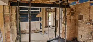 The Firs, Chipping Campden — construction works in progress, July 2022